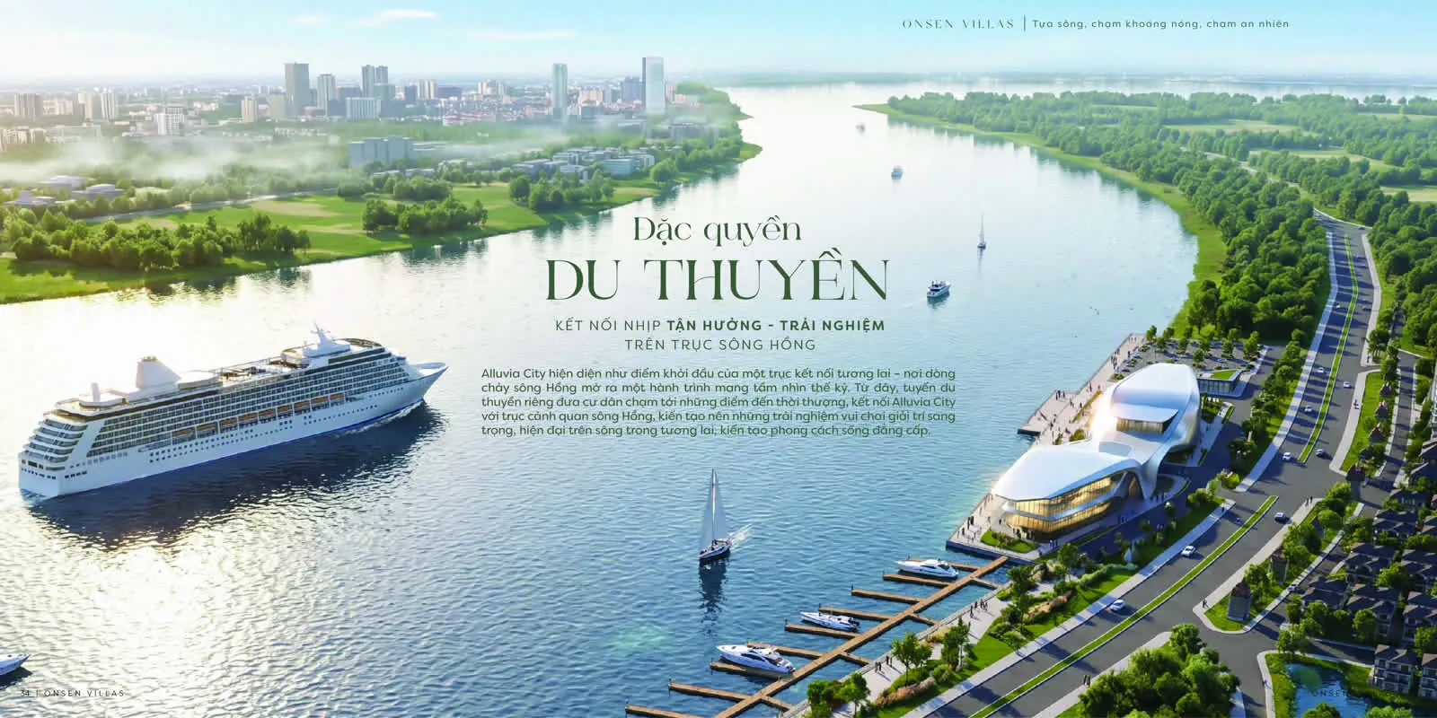 Phân khu Alluvia Yacht bên bến du thuyền sông Hồng