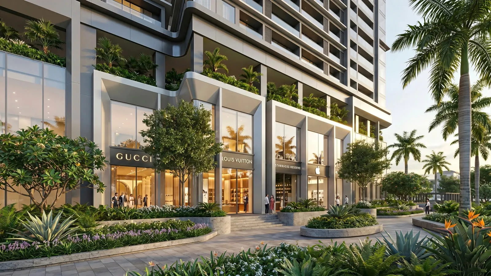 Khối đế thương mại và shophouse nội khu